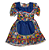 Vestido Junino Infantil Tamanho 06 ao 10 - Imagem 1