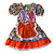 Vestido Junino Infantil Tamanho 06 ao 10 - Imagem 3