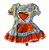 Vestido Junino Infantil Tamanho 03 e 04 - Imagem 1