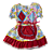Vestido Junino Infantil Tamanho 03 e 04 - Imagem 5