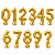 Vela Renew Glitter Dourada - Imagem 1