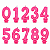 Vela Super Numero Rosa - Imagem 1