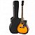 VIOLAO EPIPHONE ELETROACUSTICO ACO AJ210CE CASE SUNBURST - Imagem 2