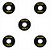 5 Placa Acabemento Chave Seletora Les Paul Preto - Imagem 1