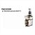 Potenciometro Push Pull Gotoh P16w - 18 500kb - Imagem 3