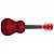 Ukulele Kala Soprano Red Burst Dolphin Acustico - Imagem 5