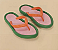 1897-Schutz/Farm 301-Chinelo Fem. J 10058 0001 0001 1104-Verde/Rosa - Imagem 1