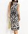 Farm 816-Vestido Midi 331670 1315-Preto/Off - Imagem 1
