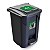 Lixeira Preta 60 Litros Com Rodas E Pedal Tampa Click Arqplast 25752 - Imagem 1