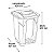 Lixeira Preta 60 Litros Com Rodas E Pedal Tampa Click Arqplast 25752 - Imagem 6
