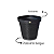 Vaso Redondo Para Planta Preto 10L Rattan 25820 - Imagem 3