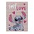 Caderno Univ. 1 Matéria 80 Folhas Stitch Self Love - Imagem 1