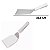 Espátula Curva 3" 22,5cm Cabo Branco Aço Inox Original Sl0351 - Imagem 2