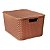 Organizador Rattan Com Tampa Arqplast 7 Lts Marrom 25587 - Imagem 1