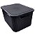 Organizador Rattan Com Tampa 15 Litros Preto - Imagem 5
