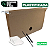 Pasta Suspensa Kraft  180Gm² Plastificada Haste de Metal 50 Unidades - Imagem 1