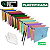 Pasta Suspensa Colorida 220Gm² Plastificadas Haste de PVC Completa 50 Unidades - Imagem 1
