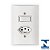 Conjunto De 1 Interruptor + 1 Tomada - 10A - 1420110 - Imagem 1