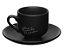Xicaras de café hauscraft em porcelana preta 90ml - Imagem 3