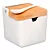 SALEIRO PORTA CONDIMENTO PORCELANA COM COLHER E TAMPA DE BAMBU 300M - Imagem 6