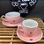 Xicaras de café hauscraft em porcelana rosa 90ml - Imagem 2