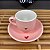 Xicaras de café hauscraft em porcelana rosa 90ml - Imagem 3