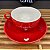 Xicaras de café hauscraft em porcelana Vermelha 160ml - Imagem 1