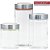 CONJUNTO DE POTE DE VIDRO REDONDO COM TAMPA HERMETICA DE INOX HAUSKRAFT 3 PECAS - Imagem 2