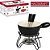 JOGO DE FONDUE DE PORCELANA LAUSANNE COM 4 GARFOS / PANELA / SUPORTE HAUSKRAFT 700ML - Imagem 2