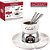 JOGO DE FONDUE DE PORCELANA CHARMY COM 4 GARFOS / PANELA / SUPORTE / VELA HAUSKRAFT 500ML - Imagem 2