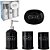 JOGO PARA BANHEIRO DE PORCELANA PRETO C/4 PCS CLINK - Imagem 3