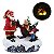 ENFEITE DECORATIVO PAPAI NOEL 9CM  COM LED - Imagem 1