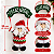 Enfeite de Natal Papai Noel de Pendurar em Pelúcia 32cm - Imagem 3