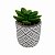 VASO DECORATIVO DE CIMENTO COM FLOR ARTIFICIAL 7X5,5CM - Imagem 1