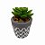 VASO DECORATIVO COM FLOR ARTIFICIAL  7X5,5CM SORTIDO - Imagem 1