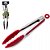 PEGADOR MULTIUSO DE SILICONE COLORS CABO INOX COM MOLA E TRAVA 26CM - Imagem 1