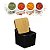 SALEIRO DE PORCELANA COM COLHER TAMPA BAMBU HAUSKRAFT 270ML - Imagem 2