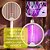 RAQUETE MATA MOSQUITO RECARREGAVEL DOBRAVEL LAMPADA UV - Imagem 2