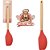 ESPATULA DE PAO DURO DE SILICONE VERMELHO  31X6CM WELLMIX - Imagem 1