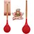 CONCHA DE SILICONE VERMELHO CB. MADEIRA 31X7,5CM WELLMIX - Imagem 1