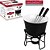 JOGO DE FONDUE DE PORCELANA ZERMATT C/4 GARFOS/PANELA/SUPORTE HAUSKRAFT 400ML - Imagem 2