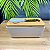 MANTEIGUEIRA DE PORCELANA COM ESPATULA E TAMPA DE BAMBU CASUAL HAUSKRAFT 400ML 15X8,5X7CM - Imagem 1