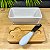 MANTEIGUEIRA DE PORCELANA COM ESPATULA E TAMPA DE BAMBU CASUAL HAUSKRAFT 400ML 15X8,5X7CM - Imagem 6