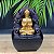 FONTE DE AGUA DECORATIVA BUDA DOURADO 6 QUEDAS 1LED BIVOLT 13X12X18CM - Imagem 4