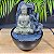 FONTE DE AGUA DECORATIVA BUDA BEGE 3 QUEDAS 1LED BIVOLT 13X13X18CM - Imagem 1