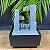 FONTE DE AGUA DECORATIVA 4 QUEDAS CINZA 1LED BIVOLT 13X12X18CM - Imagem 3