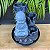 FONTE DE AGUA DECORATIVA BABY BUDA 1LED CINZA 3QUEDAS BIVOLT 13X13X18 - Imagem 2