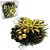 PORTA VELA NATAL CASTICAL AZEVINHO DOURADO COM PINHAS 10CM DE Ø - Imagem 1