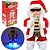 PAPAI NOEL MUSICAL COM MOVIMENTO + OCULOS E LUZ A PILHA 39CM - Imagem 1