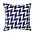 CAPA DE ALMOFADA SAFIRA FELPUDA ESTAMPA 3 043X043CM BRANCO EAZUL JOLITEX - Imagem 1